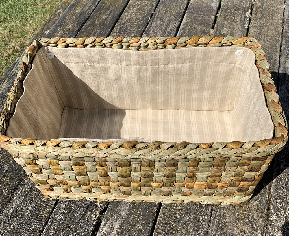 Lined Check Weave Baskets